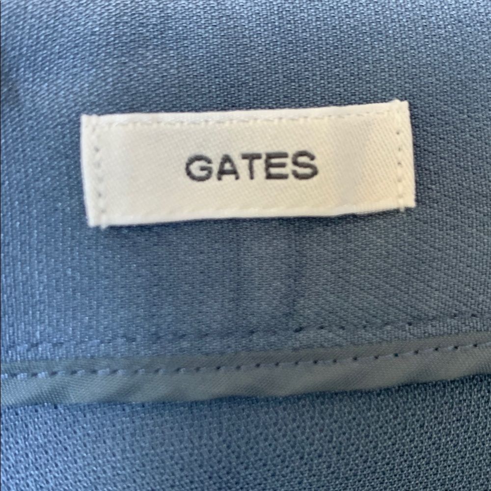 Lafayette 148 NY Wool-Silk Crepe Gates Pant Blue-Gray Size 20W - Picture 5 of 5